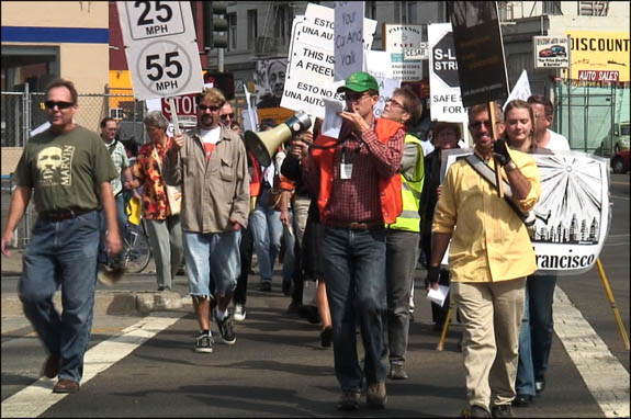 A a 2006 CC Puede rally when the intersection of Mission and Cesar Chavez was named one of the top ten most dangerous in the city. Photo: Sasha Magee