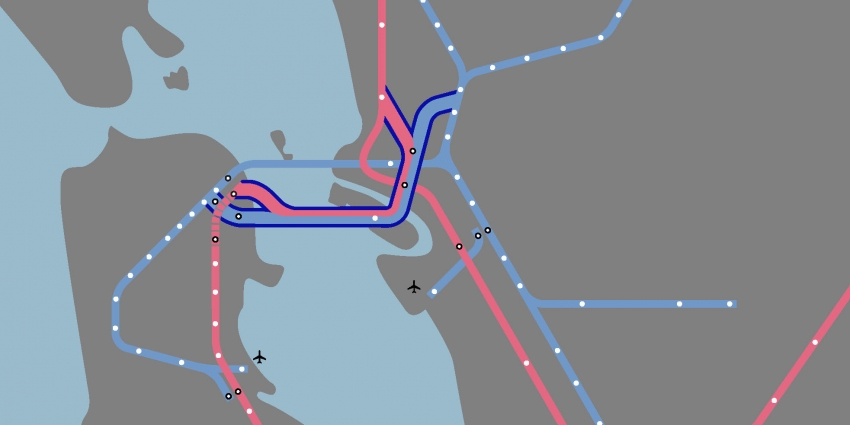 The panelists agreed that major investments, such as a second Transbay tube, has to take place to make transit competitive. Image: SPUR