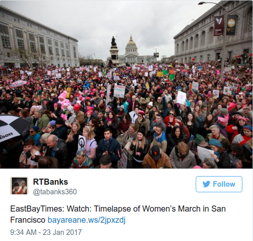 Some Images from Saturday’s Marches Throughout California