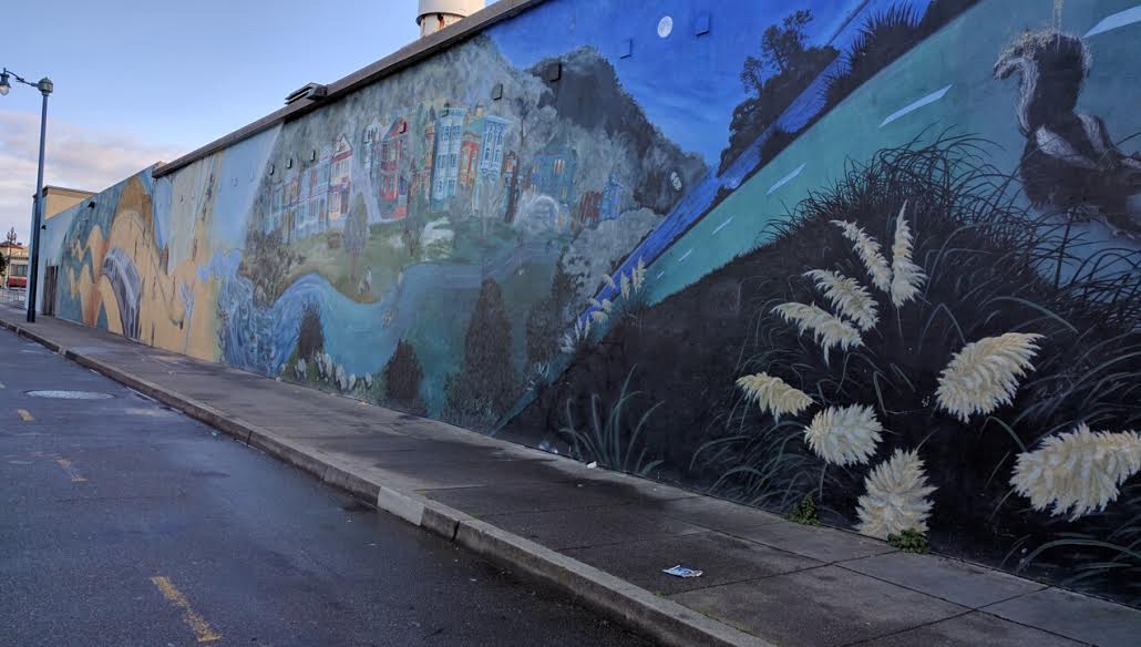 The mural celebrates all of San Francisco's residents, including the stinkiest ones. Photo: Streetsblog/Rudick
