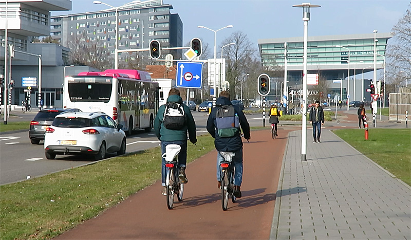 Biking a Dutch Cycle Superhighway