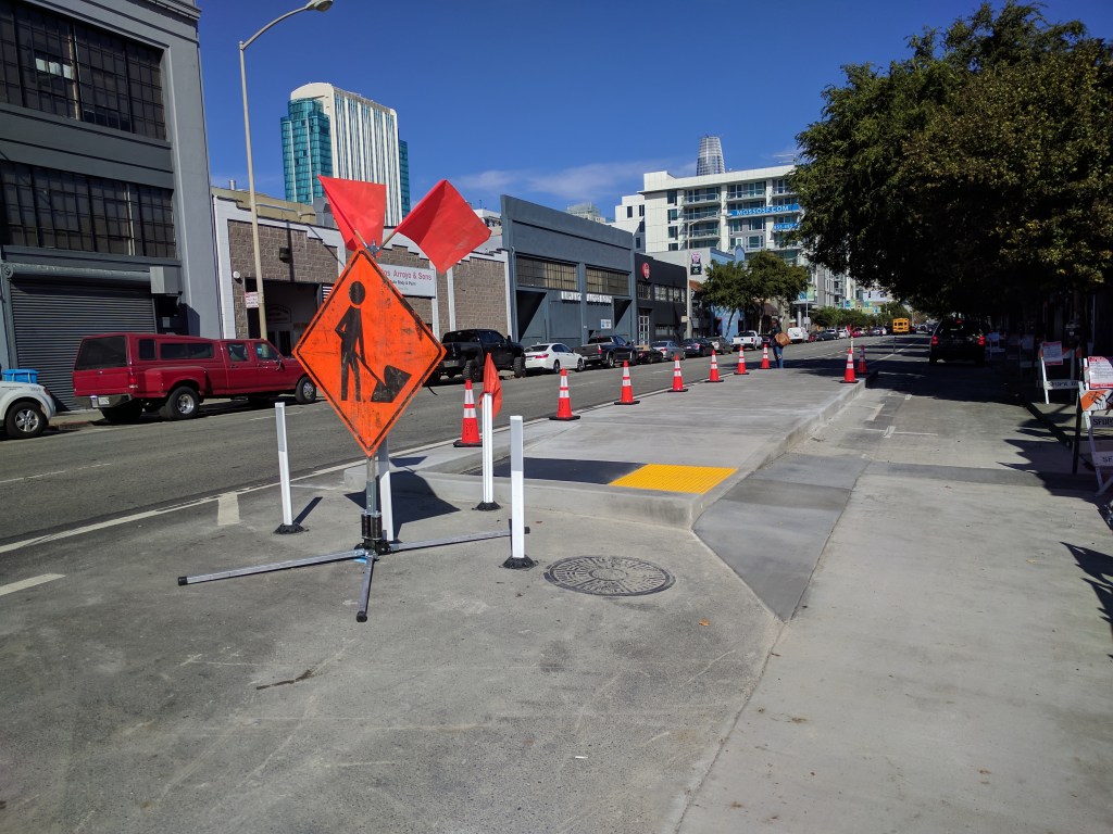 Eyes on the Street: Folsom Protected Bike Lanes Start Construction