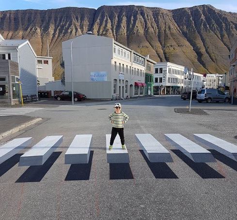 The Bay Area Needs Traffic-Calming “3-D” Crosswalks Like Iceland