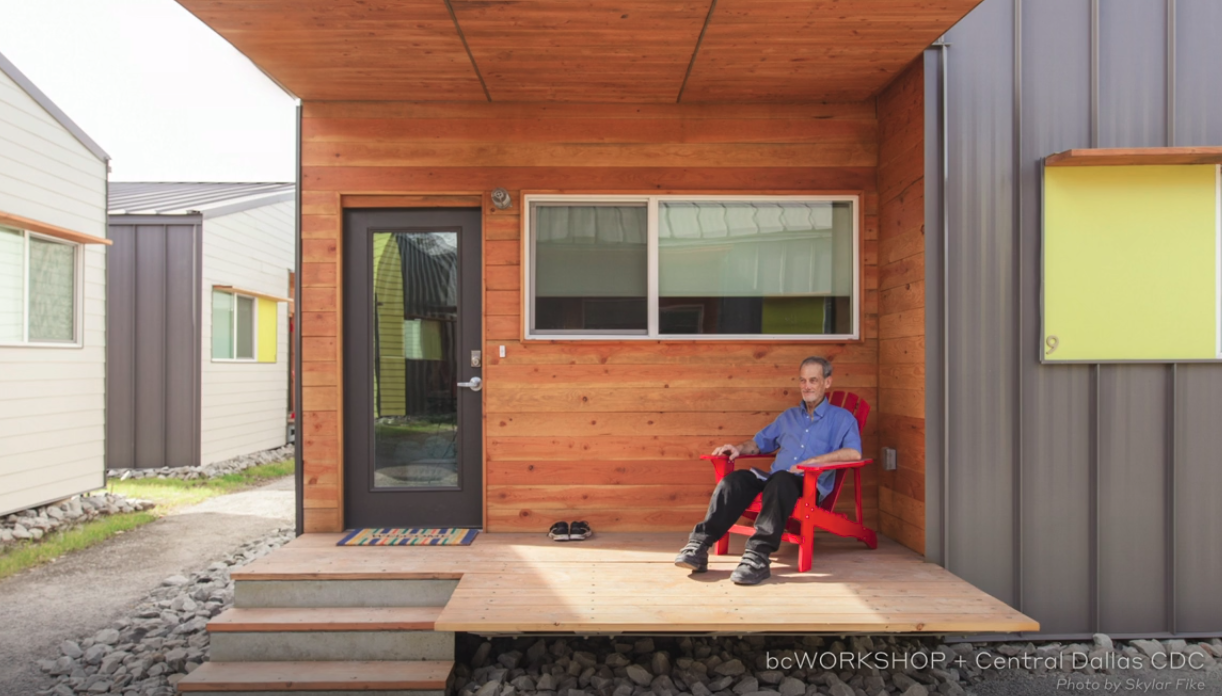 It's still modest, but a home with a key provides dignity for the chronically homeless in Dallas. Photo: Cary's presentation