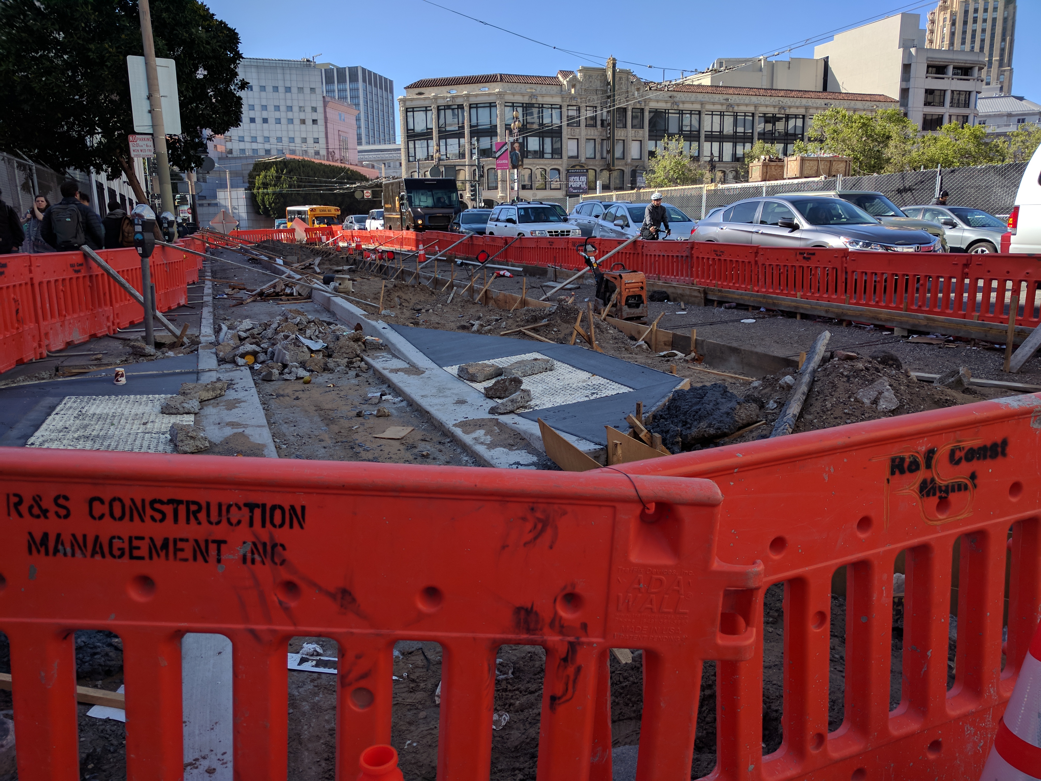 Construction at Market and 8th