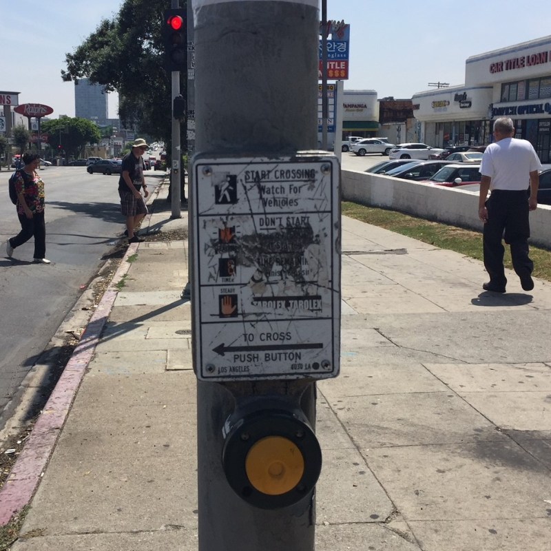 Pedestrian Beg Buttons Exist to Serve People in Cars