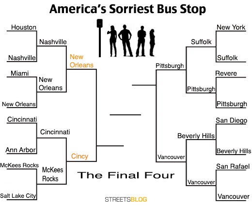 “Sorry Bus Stops” Contest Enters the Final Four: New Orleans vs. Cincinnati