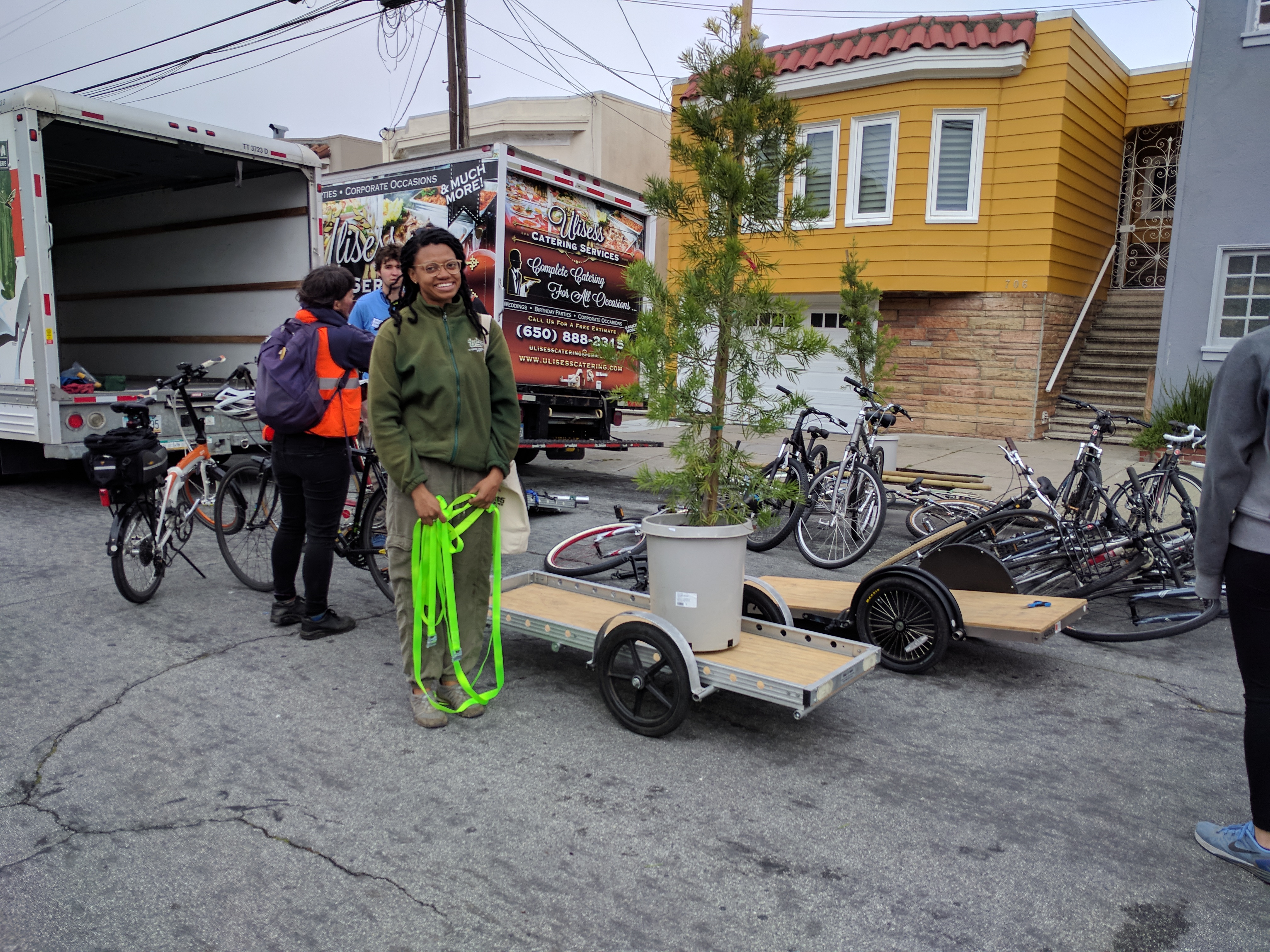 SFBC's Jo-Anne Burgess hooking up a trailer