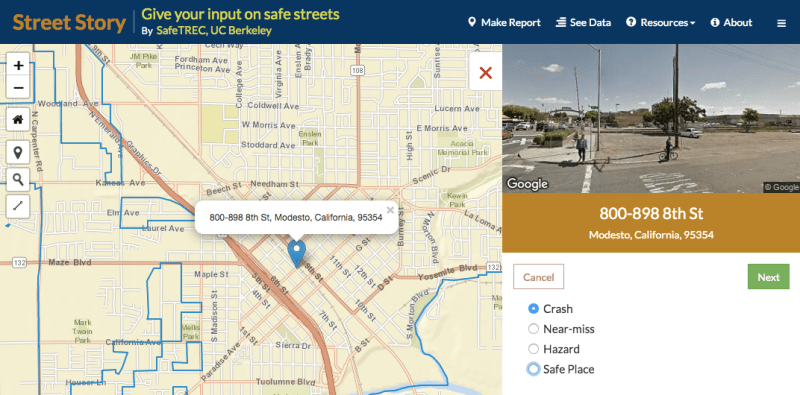Listen and Learn: A Tool for California Residents to Track Street Safety