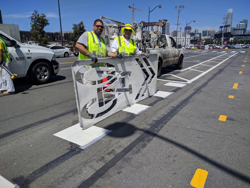 Eyes on the Street: Terry Francois Protected Bike Lane Near Completion