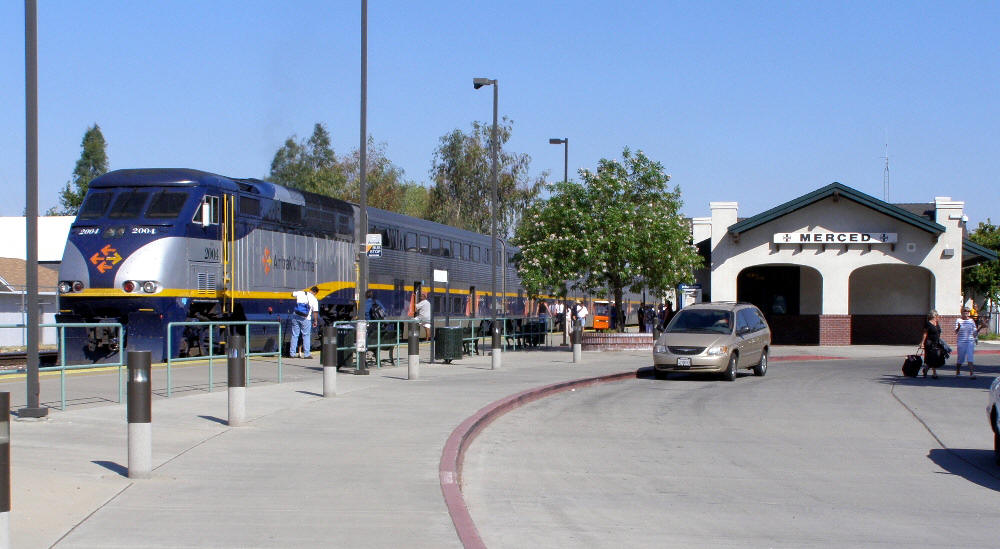 A picture of Amtrak in Merced. Photo: