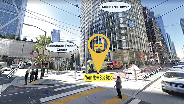 Welcome to a corner next to the new $2 billion transit center. Doesn't it look nice from here? Photo: Amtrak