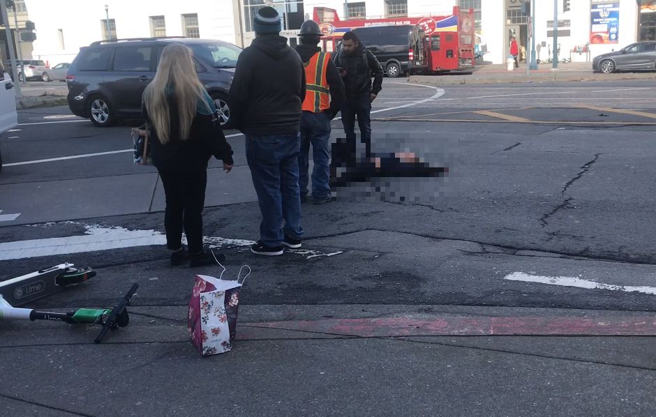 Scooterist Severely Injured on Embarcadero
