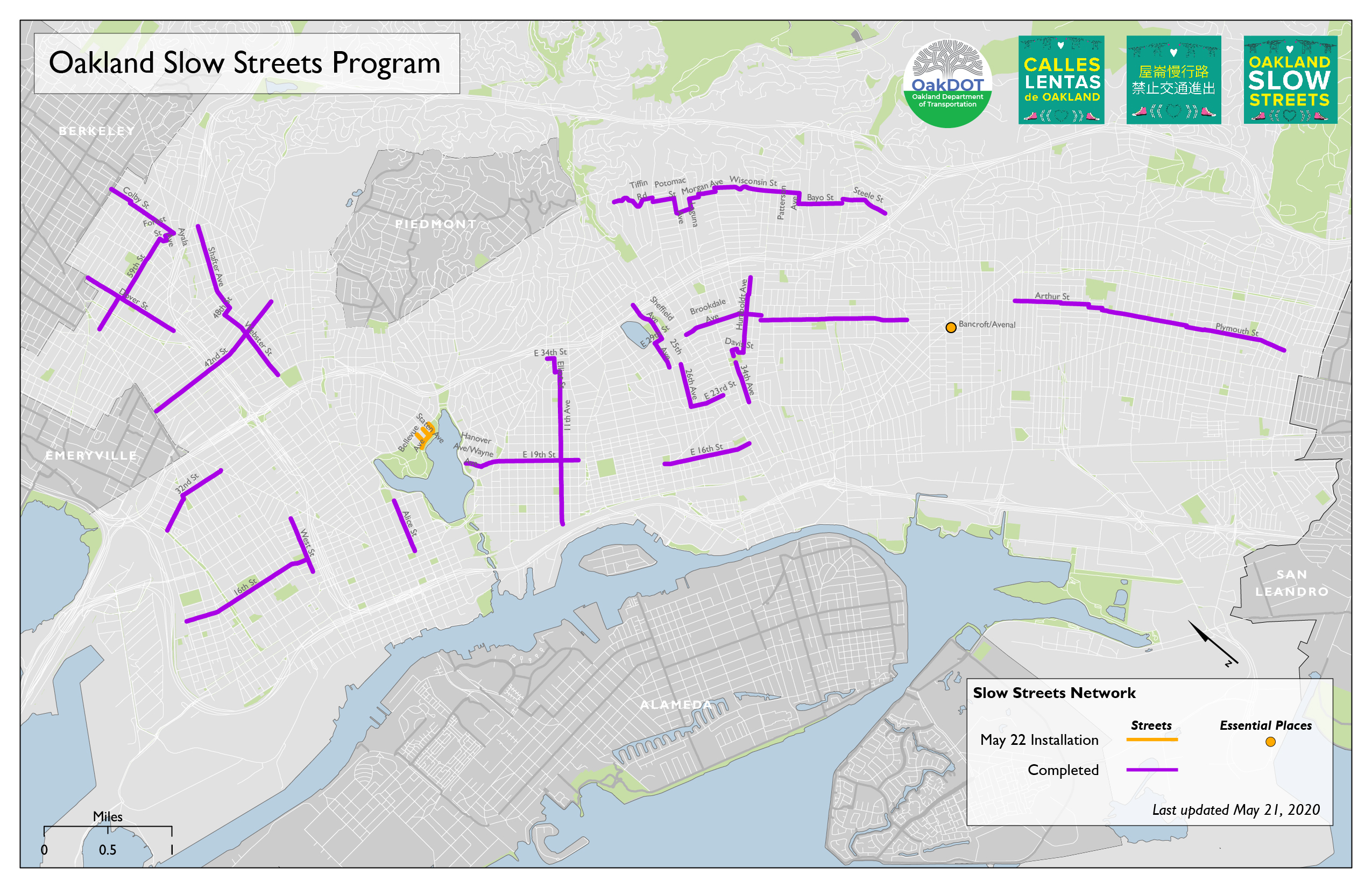 The latest on Oakand's 'slow streets.' Image: OakDOT