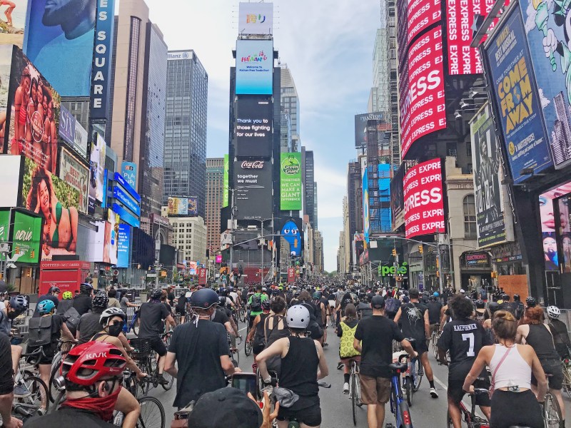 More NYC Cyclists Protested For ‘Black Lives Matter’ On Saturday Than Showed Up To Trump’s Rally In Tulsa