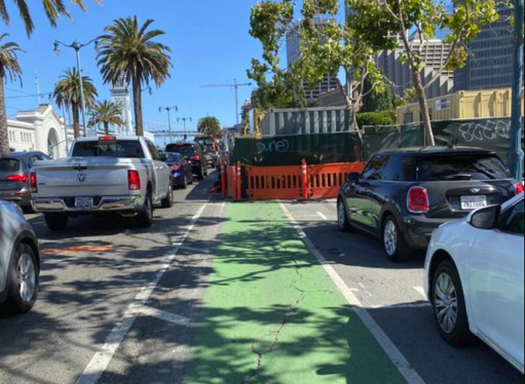 Water Project Crew Endangers Cyclists