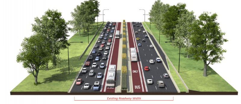 Chicago Fights for Freeway Bus-Only Lanes