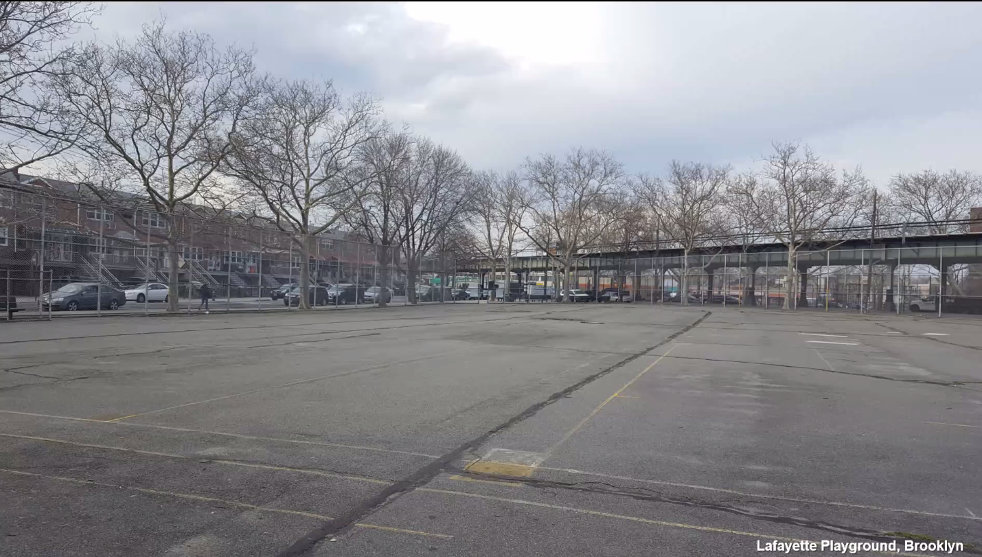 Statistically, people in Brooklyn who lived ten minutes from Lafayette Park counted towards the goal--but that's wrong. Photo: from Silver's presentation