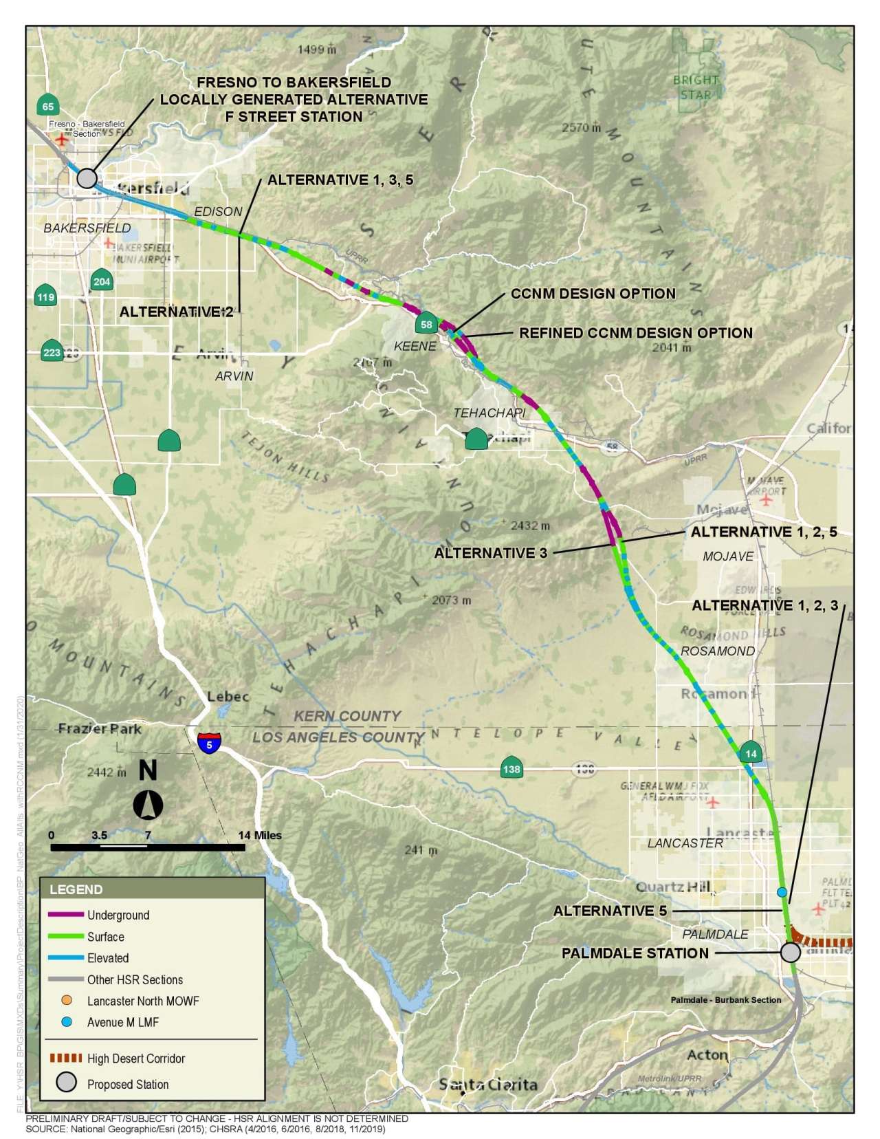 Map produced by California HSR Authority