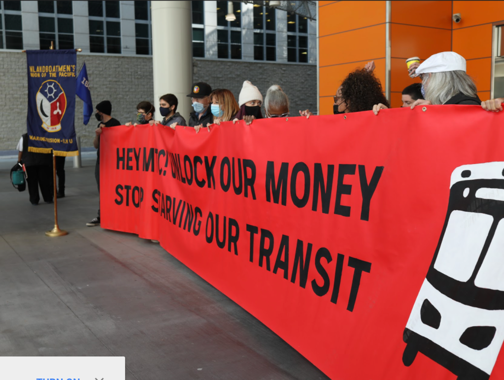 Transit Riders and Unions to MTC: Fork it Over