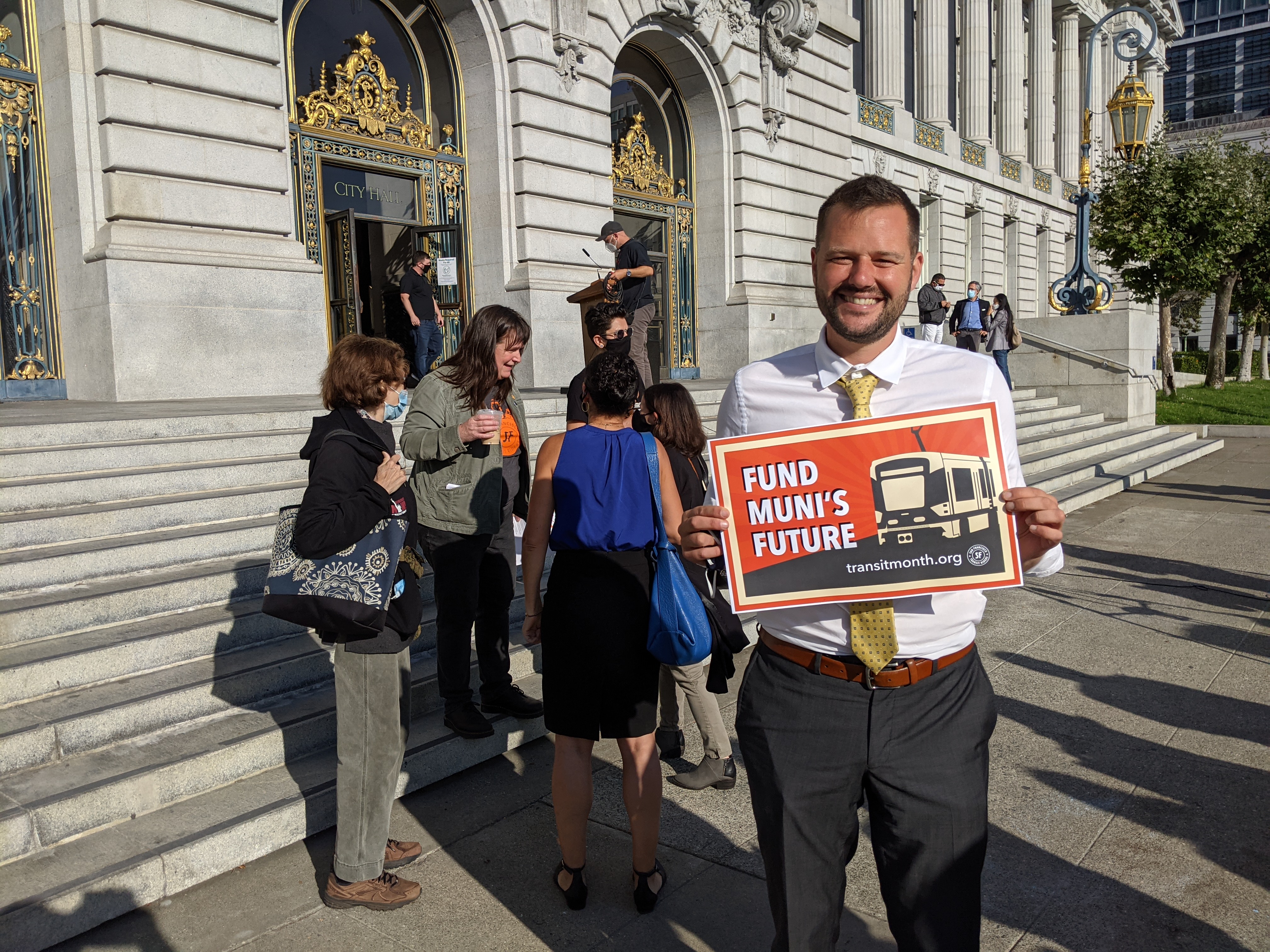 Supervisor Matt Haney at the event
