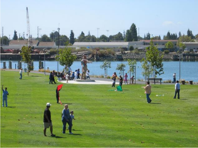 The park when it opened. Photo: Embarcadero Neighborhood Association