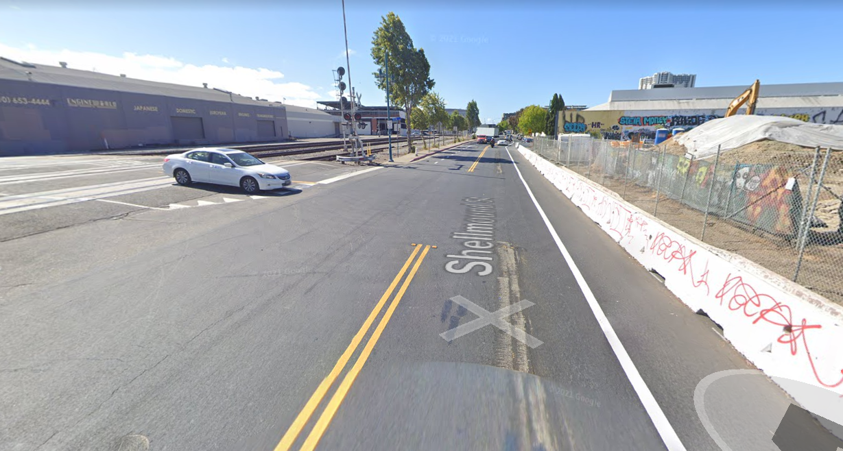 Shellmound Sf Emeryville to Lose a Crosswalk but Gain a Bike Lane on Shellmound ...