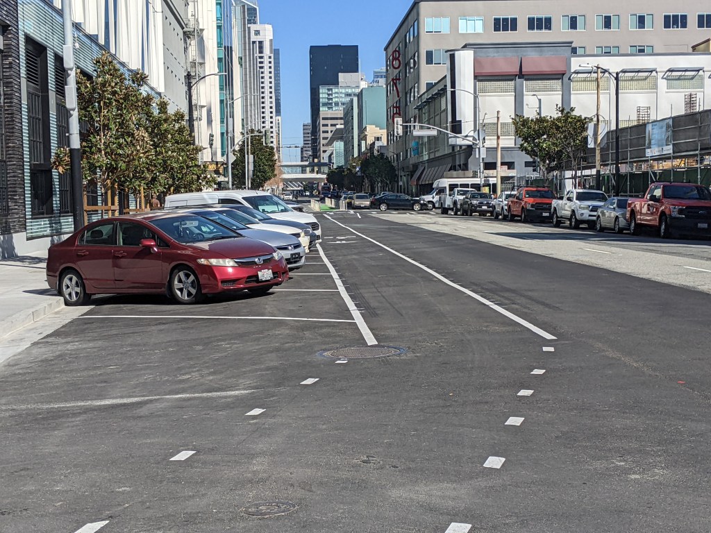Howard Protected Bike Lane Removed
