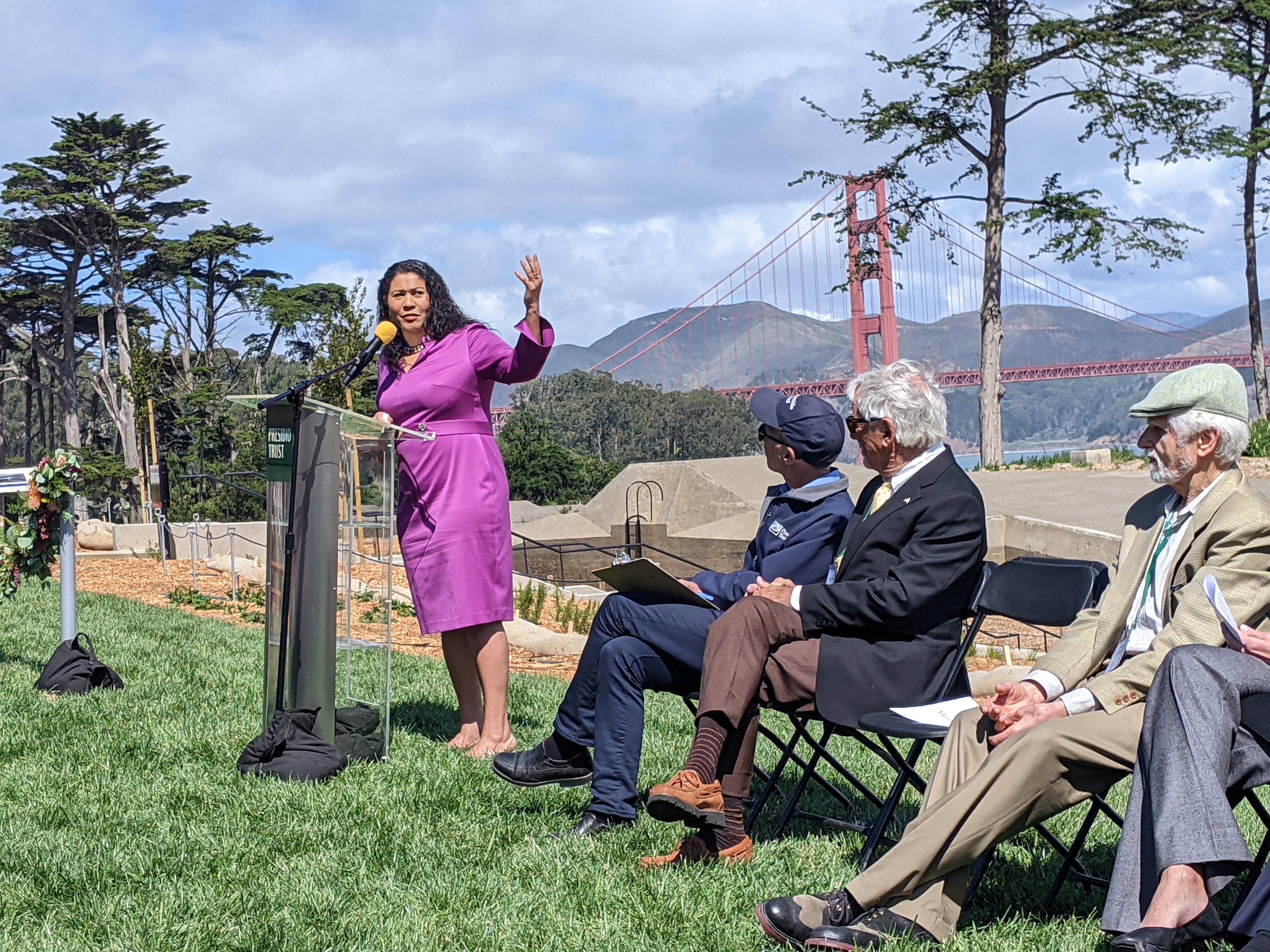 Mayor London Breed during Friday's event