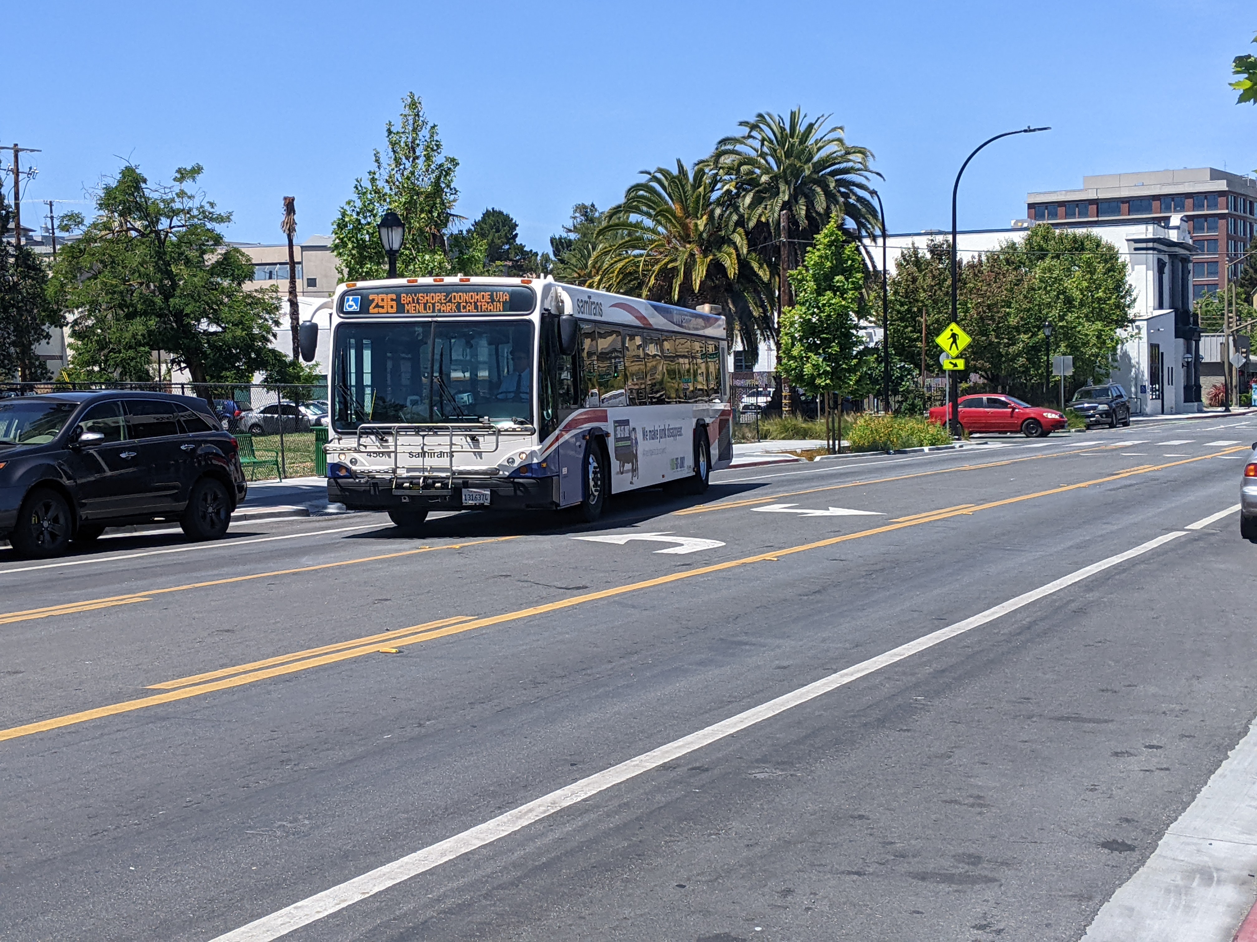 Bus boarding islands would be better, instead of making Samtrans pull to the curb and struggle back into traffic