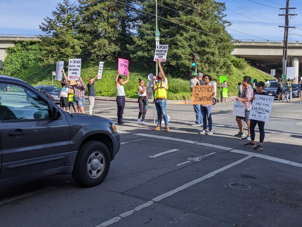 Advocates Demand Safe Streets in North Oakland