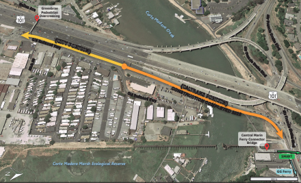 Aerial map of the pathway. Photo from TAM documents