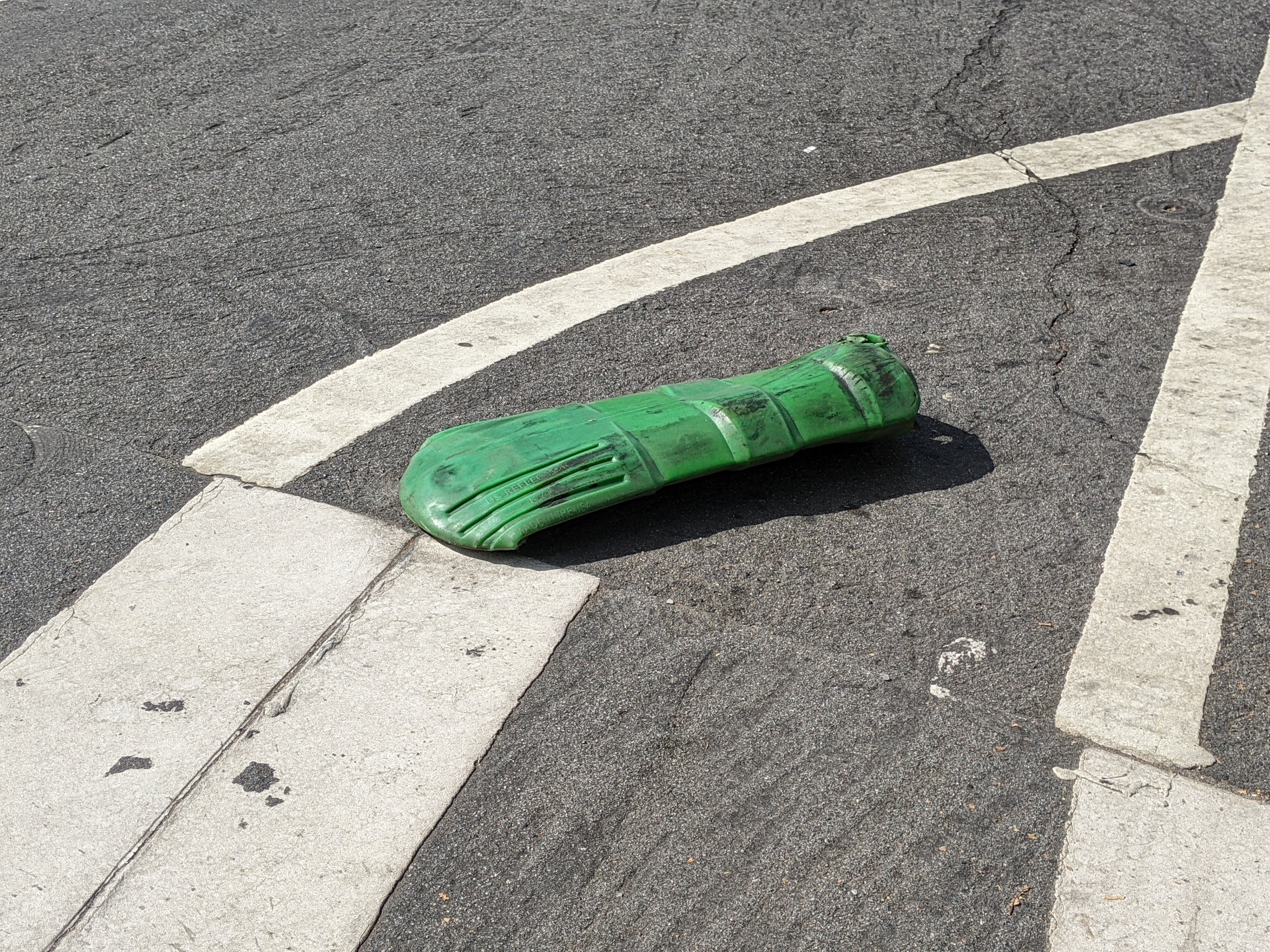 An example of the degrading conditions of much of the bike network in San Jose.