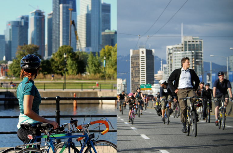 Cycling Through COVID-19: Montreal and Vancouver