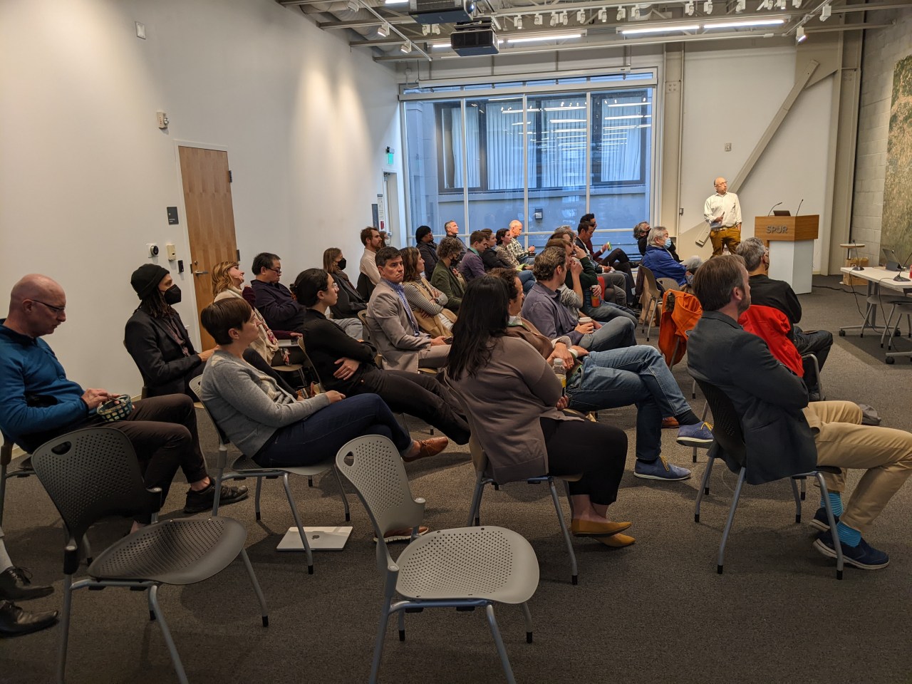 A full house for one of SPUR's newly in-person only events.