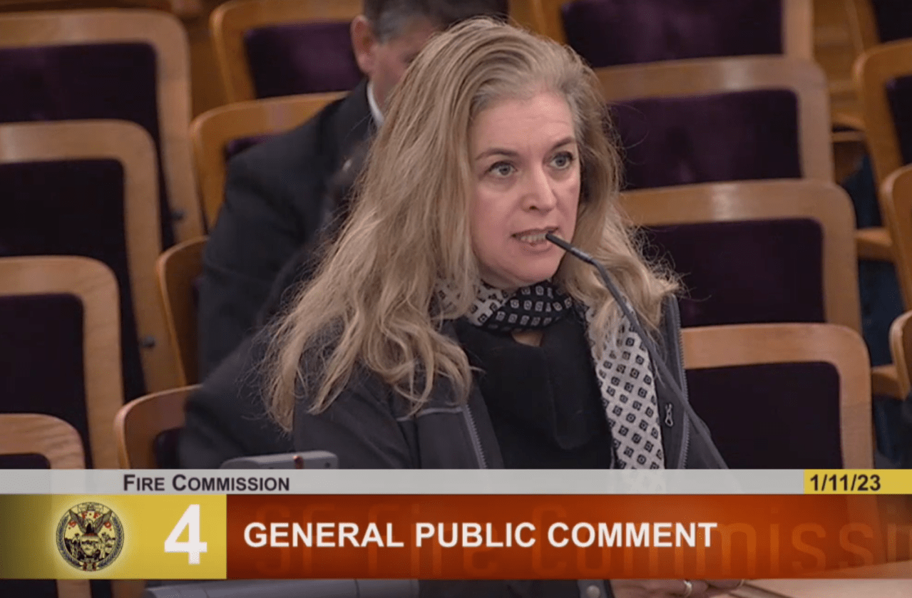 Randecker was the only person from the public who addressed the commission during its regular meeting on Jan. 11. Image from GovTV