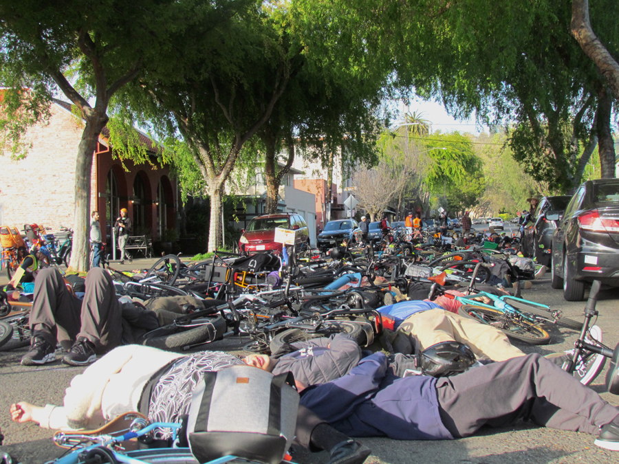 Berkeley Safety Advocates Stage a “Die-In” to Protest Delay on Hopkins