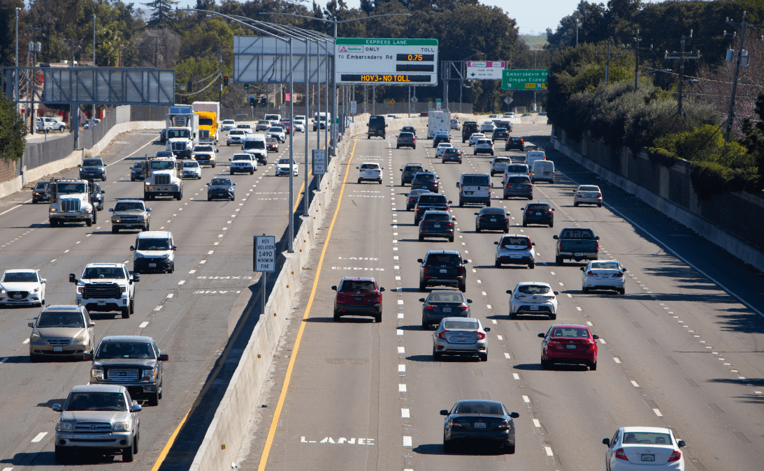 Photo by Caltrans of their latest widening project