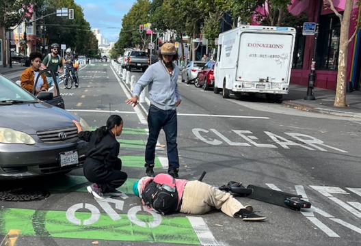 Another Scooterist Sent to Hospital by Valencia Center-Running Bike Lane