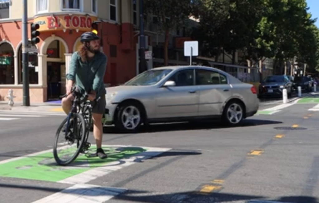 SFMTA’s Own Video Punks Valencia Center-Running Bike Lane