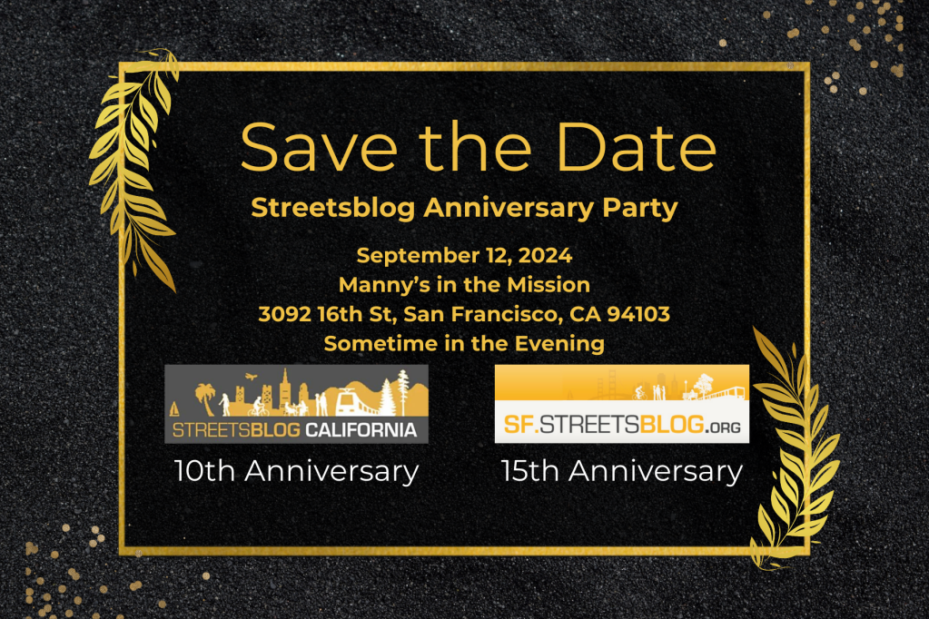 Save the Date for the Streetsblog Anniversary Party in September