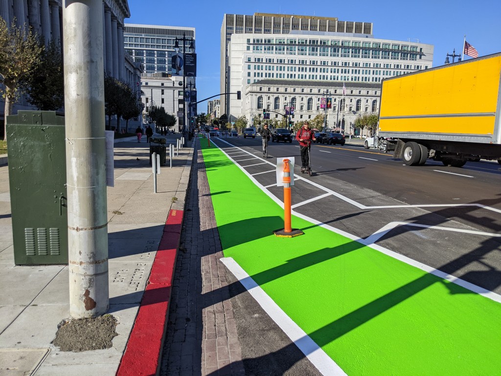 San Francisco Fixes Block of Bike Lane In Front of City Hall