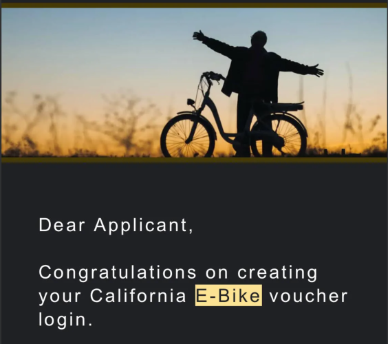 Yes, There Are Real People Who Got an E-Bike Voucher from the State
