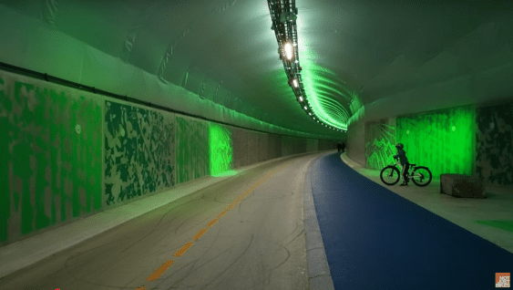 Video: Ride The Best Bike Tunnel In the World