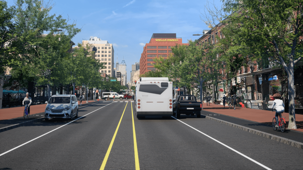 Commentary: First Section of Market Street’s Sidewalk-Level Bike Lanes Completed