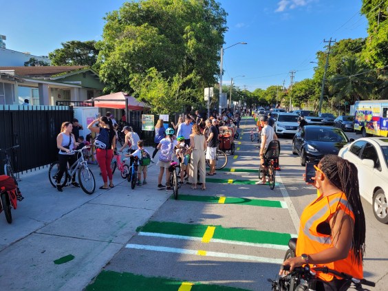Bike Bus + Pop Up Lane = A Better Way To Get Back To School (And Advocate)