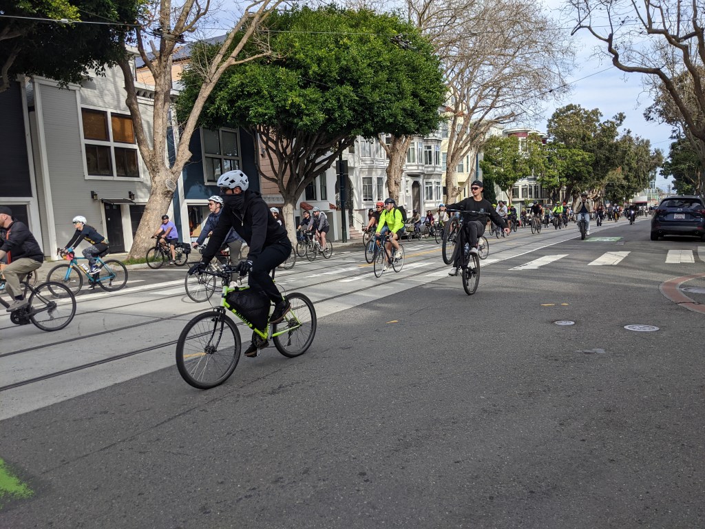 Bay Area Bicyclists Honor Alex Pretti