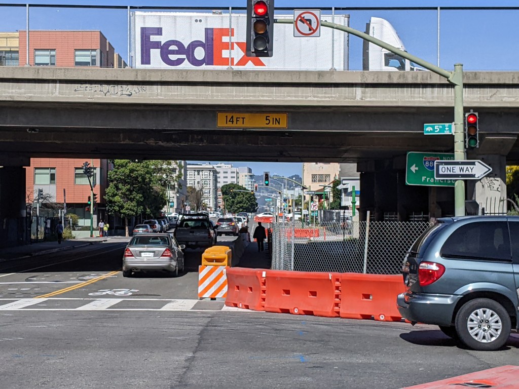 Caltrans Rips out Oakland Bike Lanes