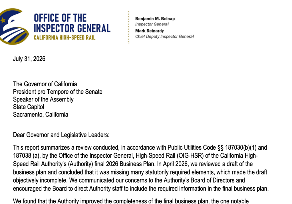 The Death of California High-Speed Rail Is Greatly Exaggerated…Again