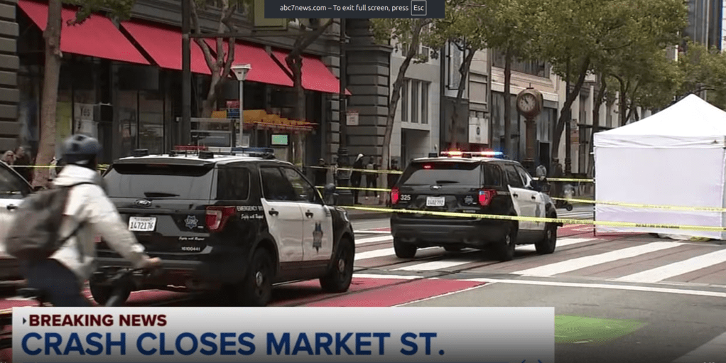 Truck Driver Kills Scooter Rider on Market Street